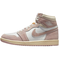 Jordan Air Jordan 1 潮流 高帮 复古篮球鞋 女款 粉白 FD2596-600