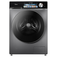 美的(Midea)MG100V33WY超薄款滚筒洗衣机全自动V33远程智控10公斤家用大容量 巴氏除菌健康除螨洗变频节能