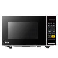 美的(Midea) 家用微波炉小型转盘式 700W速热 易洁内胆 一键解冻 智能菜单 20L速热微波炉PM2001