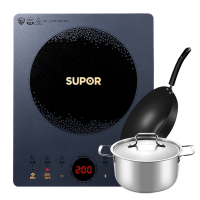 苏泊尔(SUPOR)电磁炉 套装智能电磁灶火锅电池炉家用触屏控制2200W超猛火 C22-IH79E