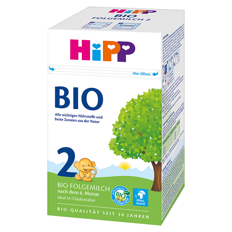 [有效期到24年5月]-六罐装-HiPP喜宝有机BIO婴儿奶粉 2段6-10个月 德国进口 600g乳糖