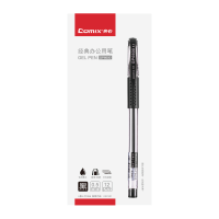 齐心 GP6600 经典办公用笔 0.5mm 黑 12支/盒