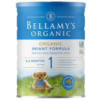 澳大利亚原装进口贝拉米(Bellamy's) 婴儿配方奶粉 1段 ( 0-6个月) 900g/罐*3罐
