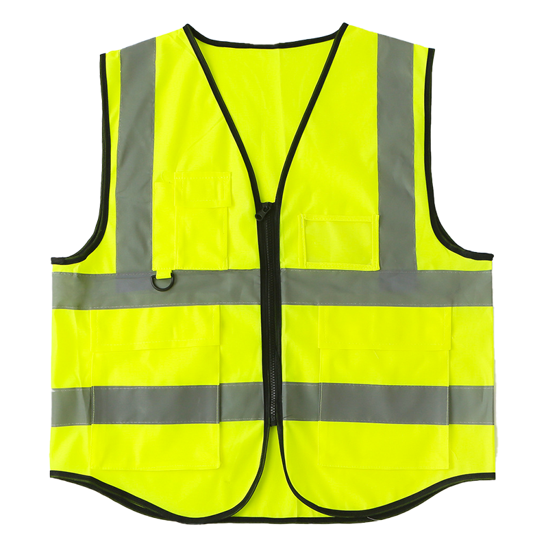 汇特益 反光背心 高亮荧光多口袋反光马甲 不含印字 10件/组(单位:组)货期15天
