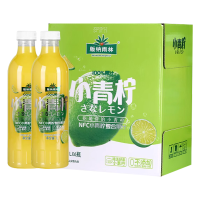 版纳雨林NFC小青柠汁饮料纯果汁原汁0脂肪无添加柠檬汁1L*2瓶