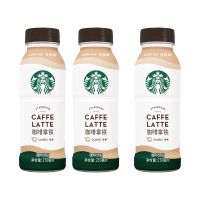 星巴克星选咖啡拿铁270ml*6瓶咖啡拿铁味即饮咖啡瓶装咖啡水饮料