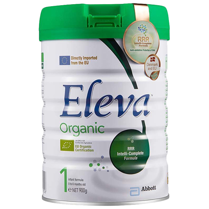 丹麦雅培(Abbott)港版Eleva菁挚有机婴幼儿牛奶粉1段900g/罐装 进口婴幼儿一段奶粉 0-6个月