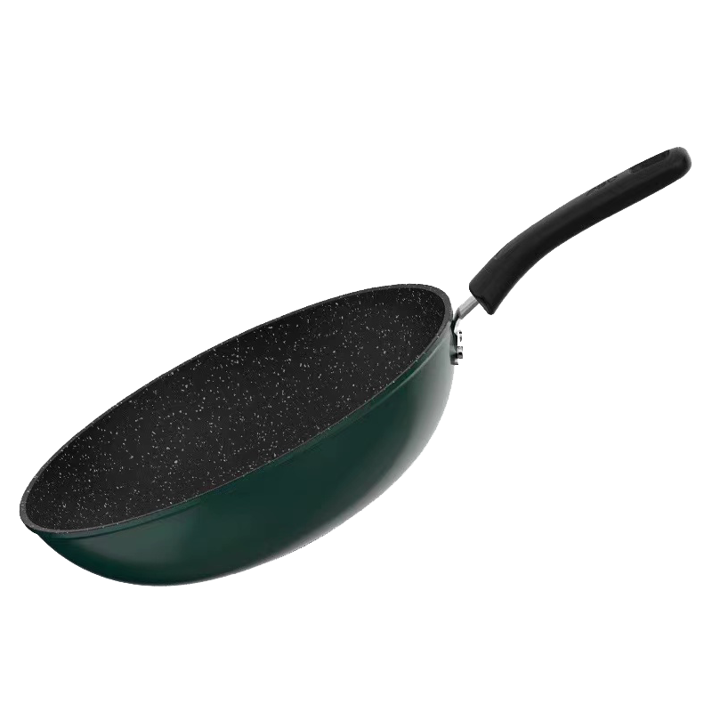 ASD爱仕达铸铁锅CF32J3D家用无涂层不易锈平底炒锅燃气电磁炉通用