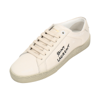 圣罗兰 SAINT LAURENT 20fw秋冬款 女士织物做旧系带休闲运动鞋帆布鞋610648 GUP10