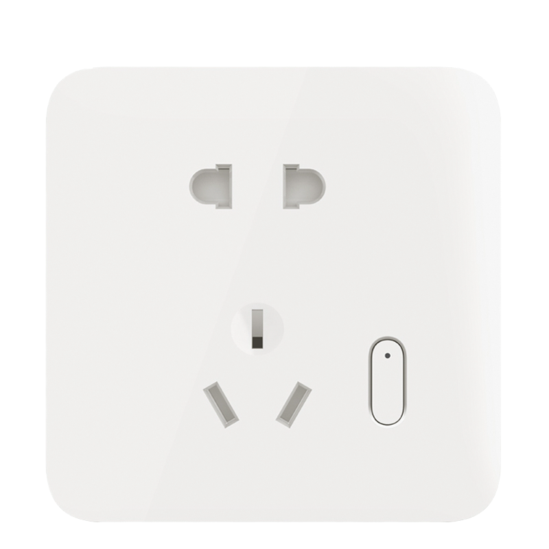 [官方旗舰店]小米米家智能墙壁插座带开关一开五孔电源家用面板APP语音控制电量统计超薄86盒型