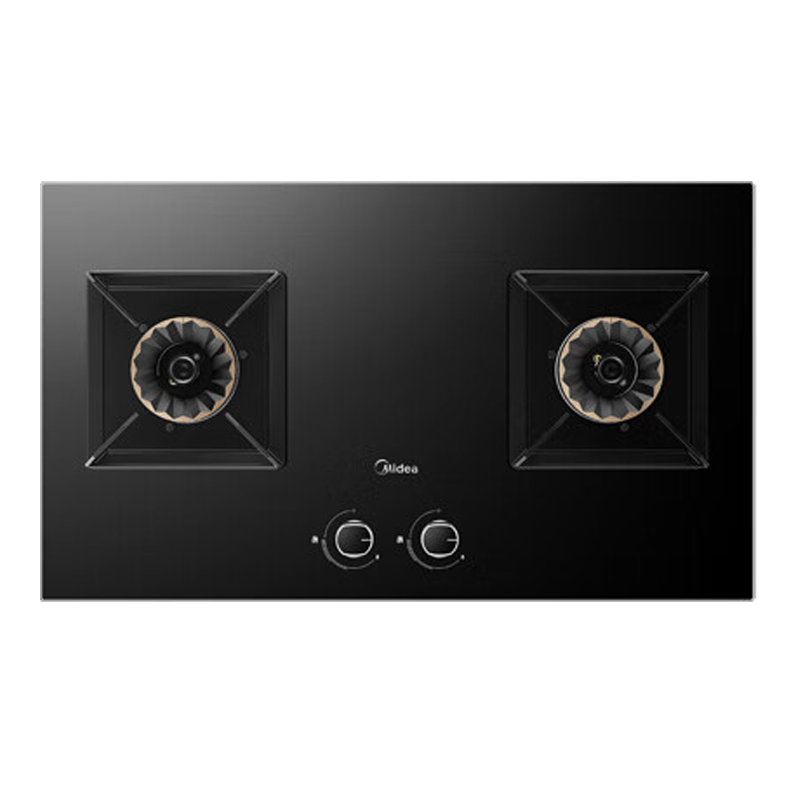 美的(Midea)燃气灶液化气 煤气灶双灶 铜火盖 5.0kW大火力灶具 家用台嵌两用灶具 Q230A-M