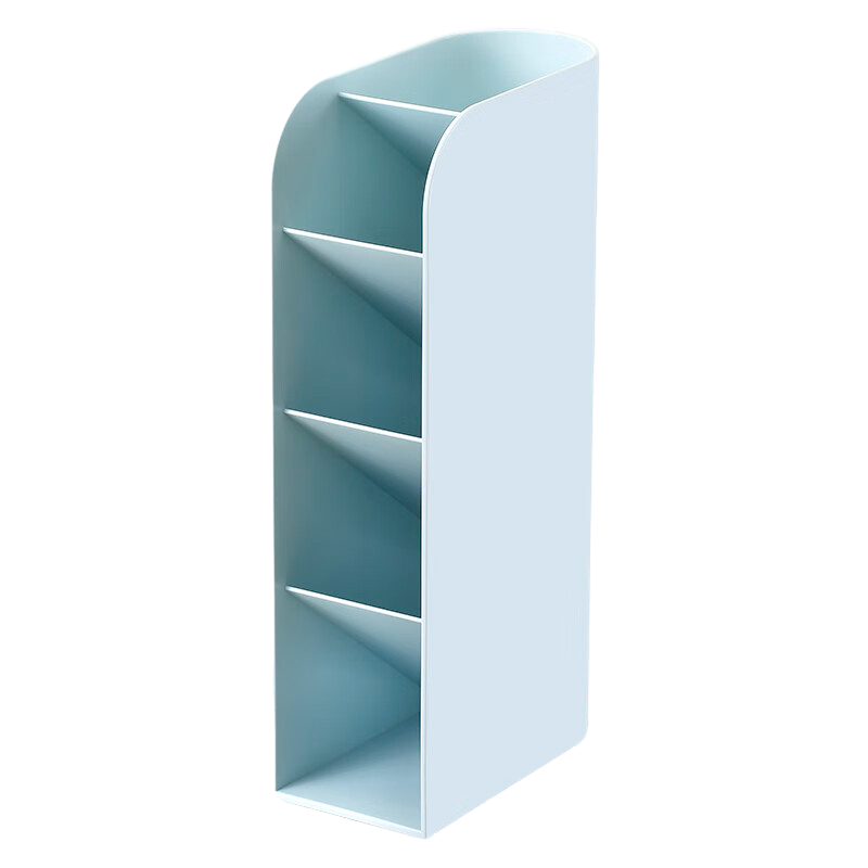 齐心 B2279 竖格收纳盒(五格)冰川蓝