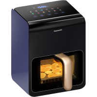 松下(Panasonic)多功能全程可视家用全自动无油6L大容量 无需翻面 空气炸锅NF-HC600-A