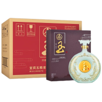 五粮液总厂玉酒佳酿 52度浓香型白酒 666ml*6瓶整箱装送礼