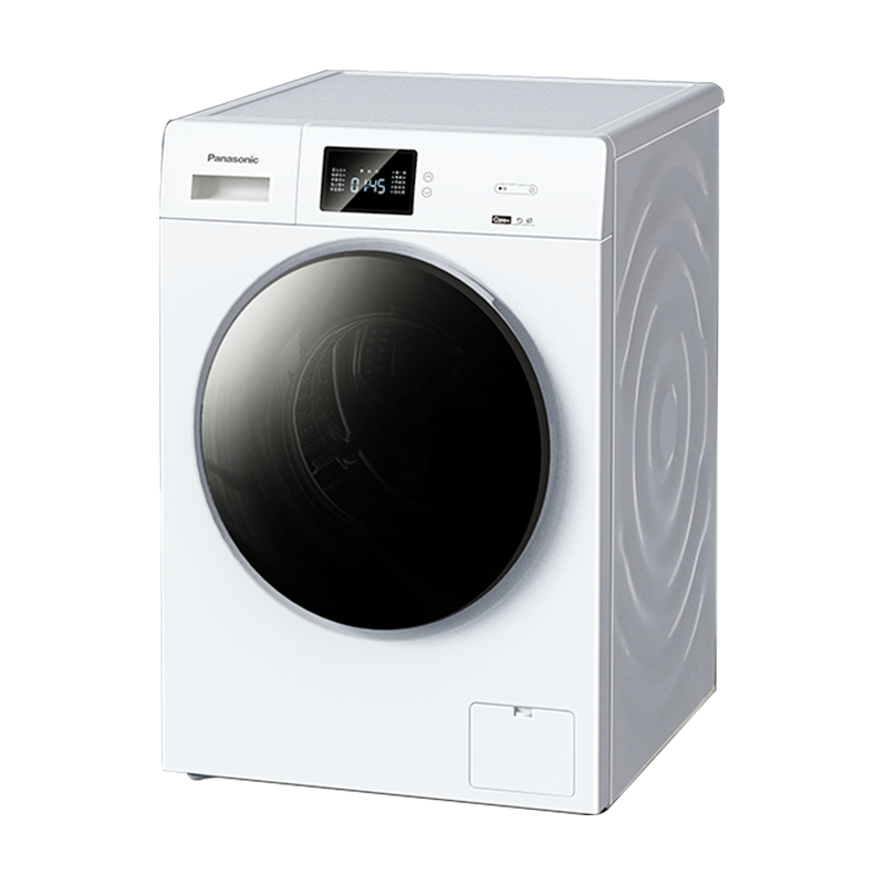 松下(Panasonic)全自动10KG滚筒大白 高效除菌 泡沫净洗衣 变频轻音 省水电XQG100-J105