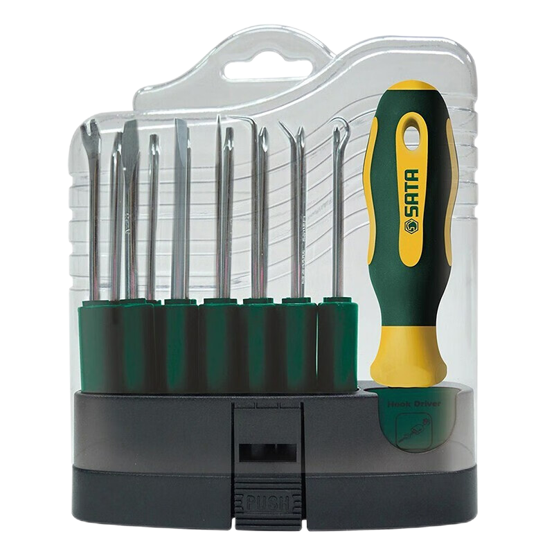 世达(SATA) 16件可换头螺丝批组套 09346 1套