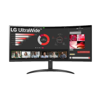 LG 34WR50QC带鱼屏34英寸4K100Hz电竞显示器曲面台式电脑屏幕