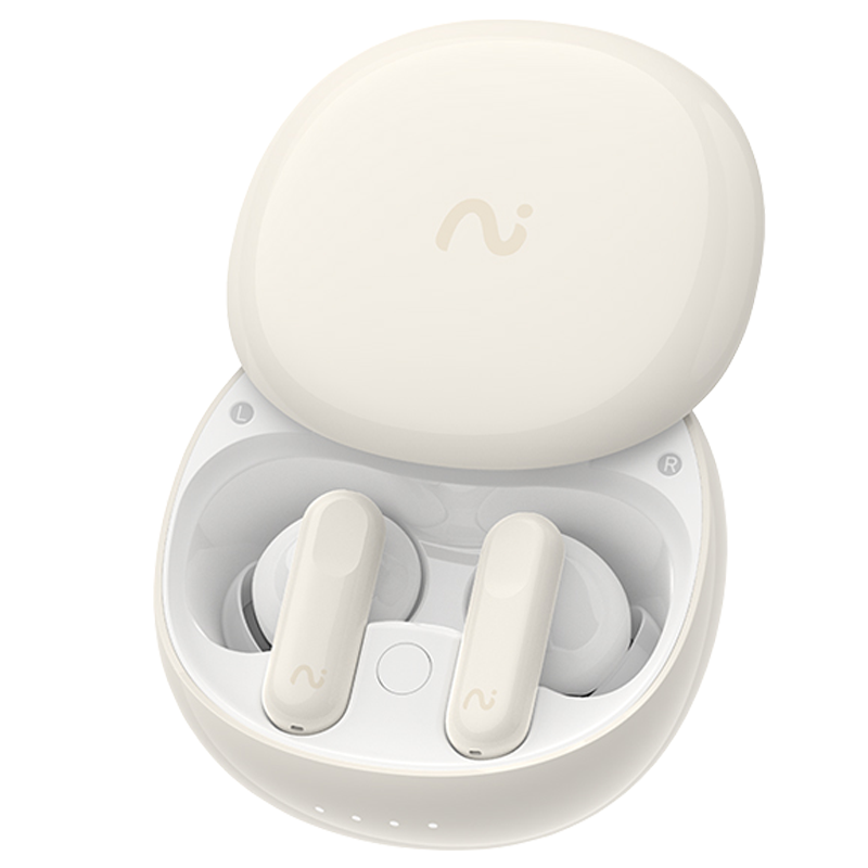 科大讯飞(iFLYTEK)录音降噪会议耳机Nano 皓月白 无线蓝牙耳机 主动降噪 入耳式 录音转文字