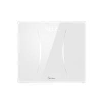 美的(Midea)充电款 体重秤体重称家用健康称重计电子秤人体高精度智能体重称Led显示健身减肥运动MS-CW4白色