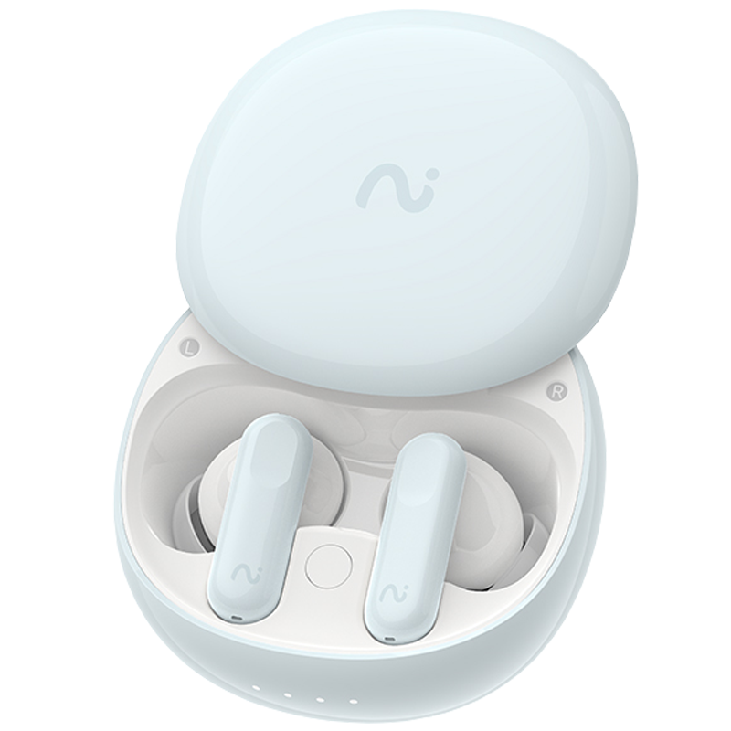 科大讯飞(iFLYTEK)录音降噪会议耳机Nano 海盐蓝桌面办公组合套装 无线蓝牙耳机 主动降噪 入耳式 录音转文字