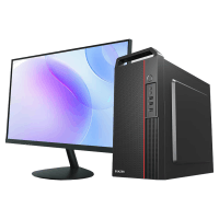 联想(Lenovo)异能者10代i3商务家用娱乐商务网课办公台式电脑主机(I3-10105/16G/512G/集成)27寸显示器 定制款