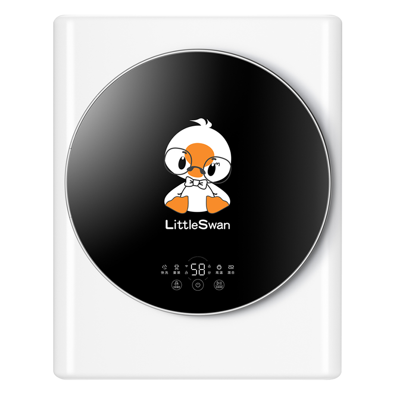 小天鹅(LittleSwan)壁挂式洗衣机 3公斤迷你滚筒全自动 银离子除菌婴儿宝宝儿童内衣小洗衣机TG30V820MW