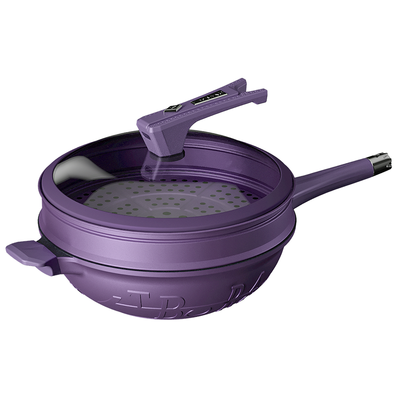 [团购专享]帝伯朗菲尼雅浮雕多用不粘锅32cm 夕雾紫