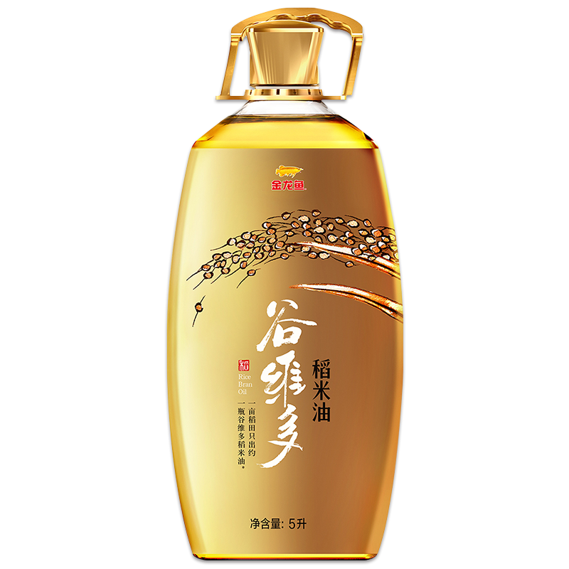 金龙鱼谷维多稻米油5L厨房烘焙食材炒菜煎炸烹饪食用油