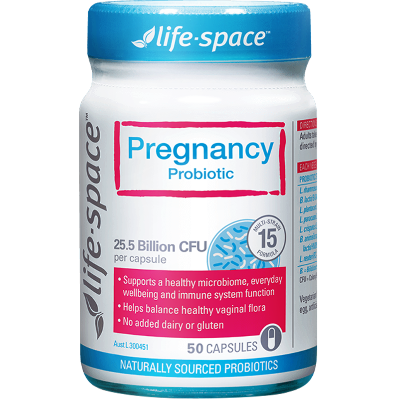 Lifespace 女性孕期 益生菌胶囊 50粒 1瓶装 广谱高含量 孕期准妈妈专用 含255亿活性益生菌 澳洲进口