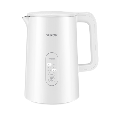 苏泊尔(SUPOR)1.5L烧水壶316L不锈钢内胆 双模式煮水 实时显温 5段调温电热水保温开水壶 SW-15S73A