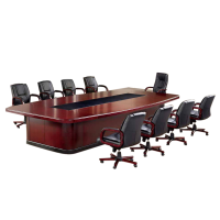 铭威盾大型木质商务洽谈办公桌会议桌5000*1800*760mm[工厂现做 7天内发货]