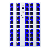 DXBG智能手机柜存放柜存包柜储物柜50门透明款