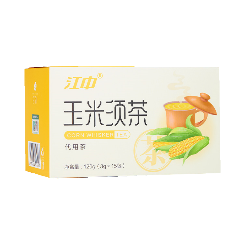 江中 玉米须茶 5盒装 8g*15袋官方正品旗舰店苦荞麦茯苓泡水喝养生茶茶包