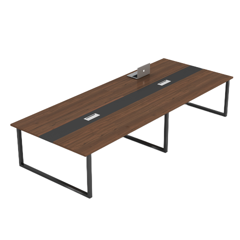易企采 2.4米会议桌不含椅 长桌简约现代培训桌接待洽谈桌会议室商务会客桌