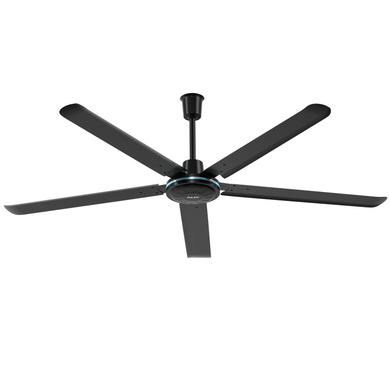 奥克斯100寸吊扇2.5米大型商用吊顶扇车间厂房吊式铁叶工业电风扇 黑色无极调速