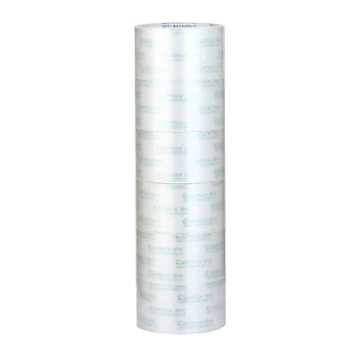 齐心 JP5506-6 普透封箱胶带 55mm*60y 6卷/筒 透明