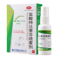 丁克 盐酸特比萘芬喷雾剂 30ml:0.3g*2瓶 用于治疗手癣足癣体癣股癣及花斑癣
