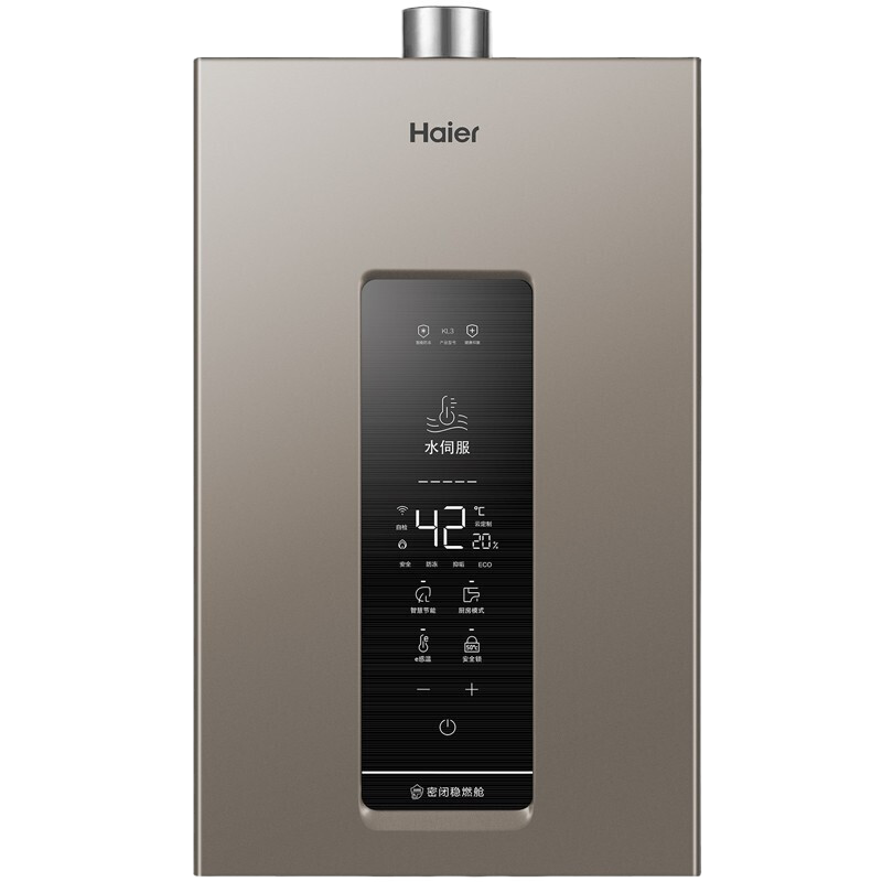 海尔(Haier)13升燃气热水器天然气 水伺服恒温 WiFi智控 轻音节能 健康抑垢JSQ25-13KL3U1