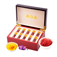 色季拉精选藏红花 长丝西红花番红花 手工精选全红柱头1克装送礼盒装63