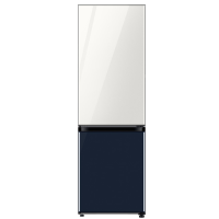 卖场同款 三星 RB33R300429/SC 333升双门冰箱 风冷无霜变频嵌入式 自由组合玻璃面板冰箱 光晕白+军蓝