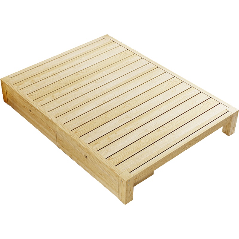 古达榻榻米床架现代简约木床简易出租房专用无床头单人床双人床成人