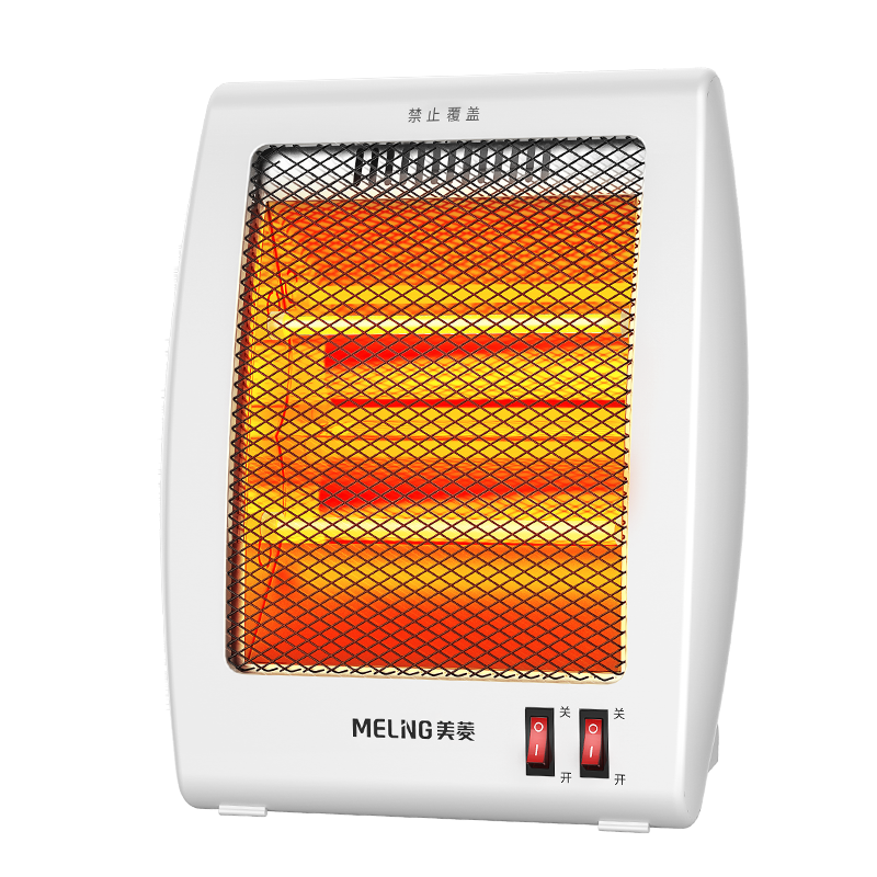 美菱(MeiLing)家用节能石英管取暖器台式防烫小太阳电暖器迷你省电暗光电暖气标准款MDN-RD702(白色)
