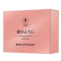 交悦 日式口爱水 冰火两重天口娇水夫妻房事情趣性用品男女共用房事冰感热感唇吸润滑液成人口爱性用品蜜桃冰火套装