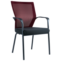 豪利鑫威网布四脚会议椅办公椅[工厂现做 7天内发货]