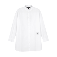 阿玛尼 ARMANI EXCHANGE 女士棉质宽松版中长款休闲长袖衬衫3RYC11 YNWQZ