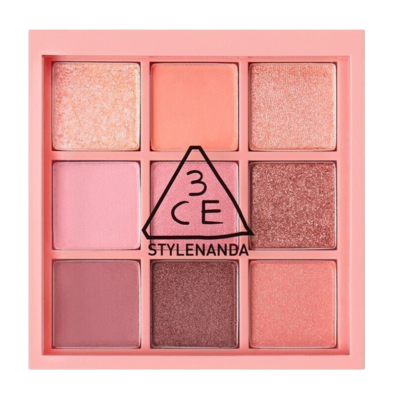 [送眼影刷][薇娅推荐]韩国3CE 九宫格眼影盘9色橘棕盘 #BEACH MUSE 沙漠玫瑰平替盘 8.1克