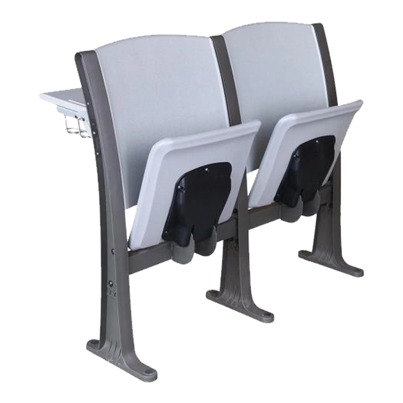 岳滩阶梯教室排椅礼堂椅带写字板自动翻版课桌椅固定铝塑[工厂现做 七天内发货]