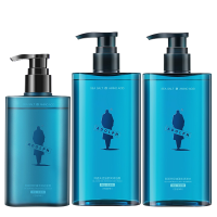 阿道夫男士洗发水套装海盐控油蓬松洗头膏380ml*2+洁面210g*1