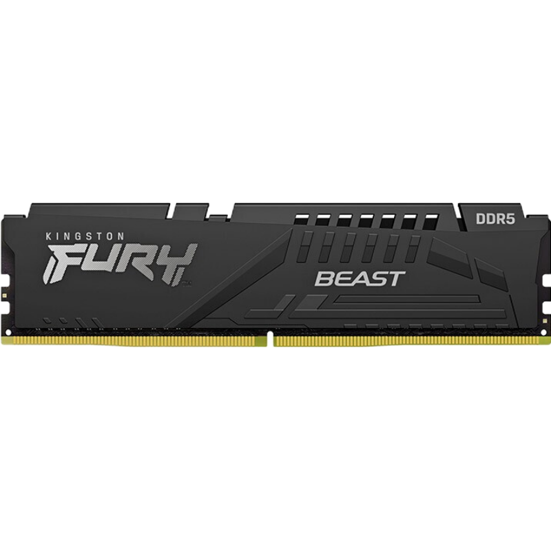 金士顿(Kingston)DDR5台式机内存条 第五代内存FURY Beast野兽系列 骇客神条 5600套条16G*2