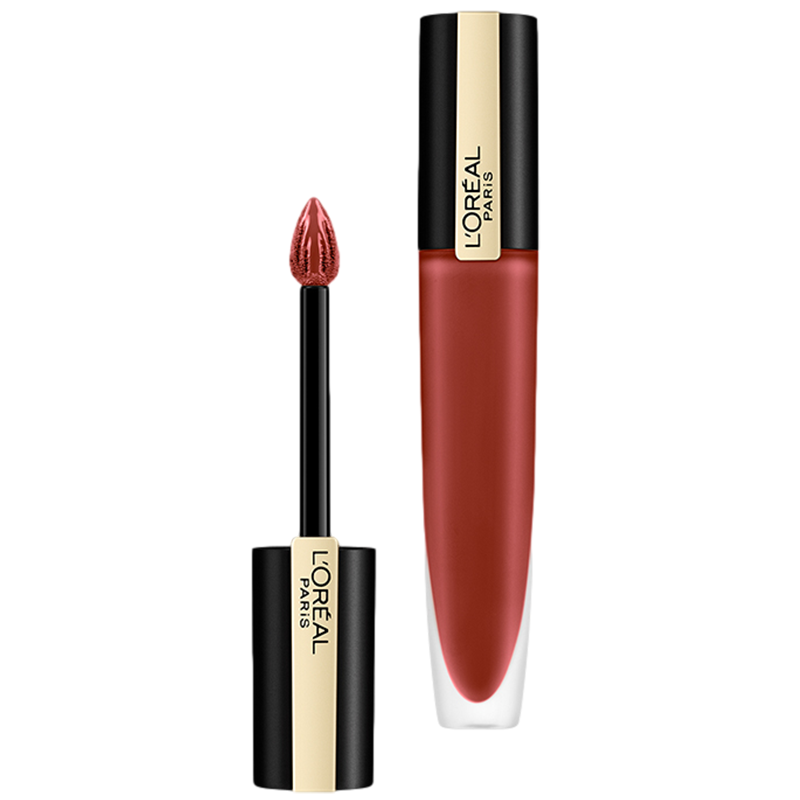 欧莱雅(L'OREAL)柔雾小钢笔印迹唇釉 #130黄昏7ml(雾面唇釉 轻薄哑光)